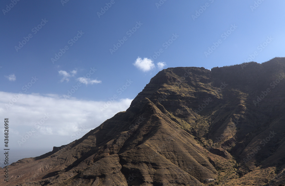 Gran Canaria, landscape of the western part of the island along a hiking route called The Postman Route, El Camino del Cartero
