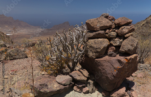 Gran Canaria, landscape of the western part of the island along a hiking route called The Postman Route, El Camino del Cartero
 photo