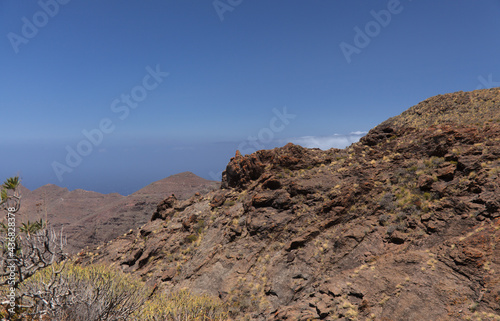 Gran Canaria, landscape of the western part of the island along a hiking route called The Postman Route, El Camino del Cartero 