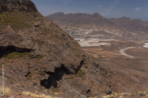 Gran Canaria, landscape of the western part of the island along a hiking route called The Postman Route, El Camino del Cartero
 photo