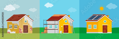 Home renovation steps before and after