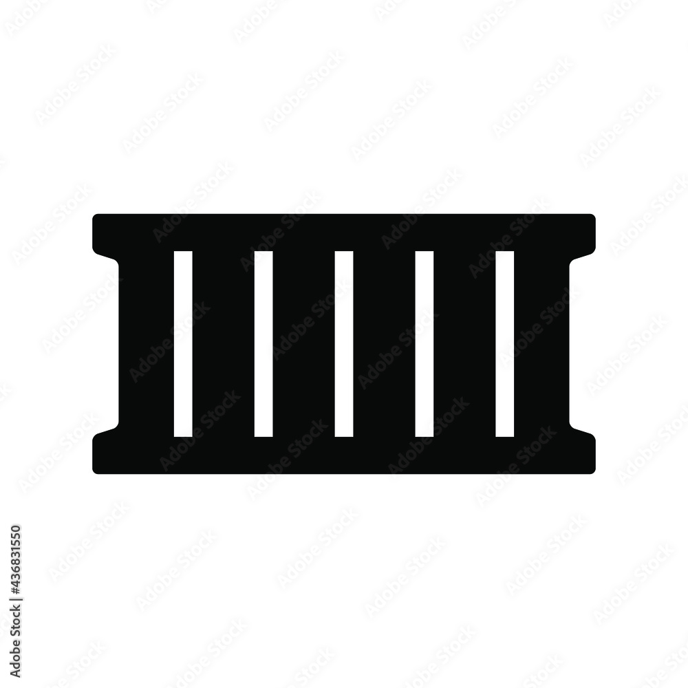 Container icon vector graphic illustration Container icon vector graphic illustration