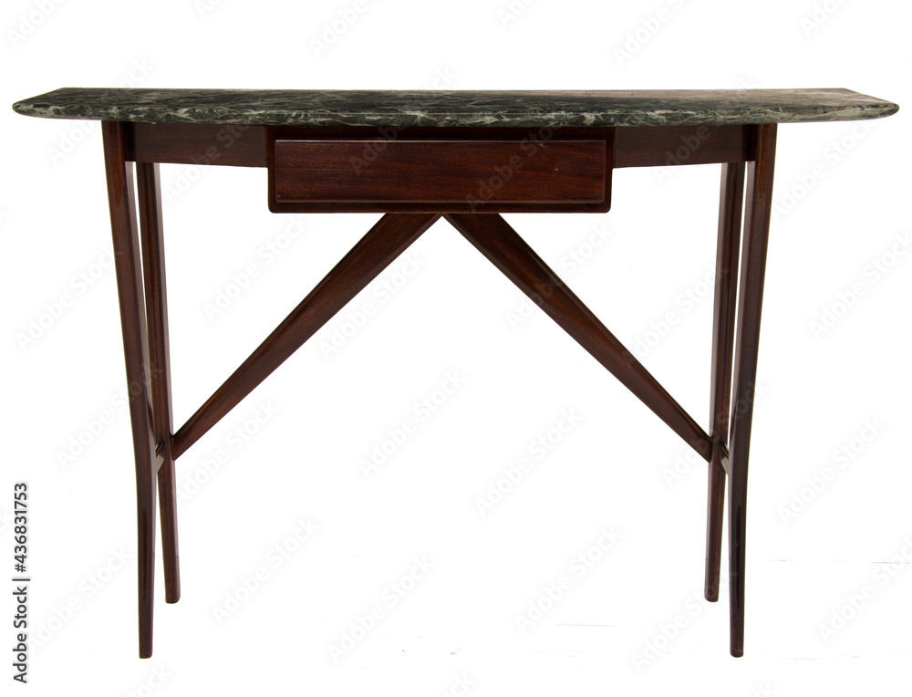 Midcentury Italian Marble Topped Console Midcentury Italian Marble Topped Console
