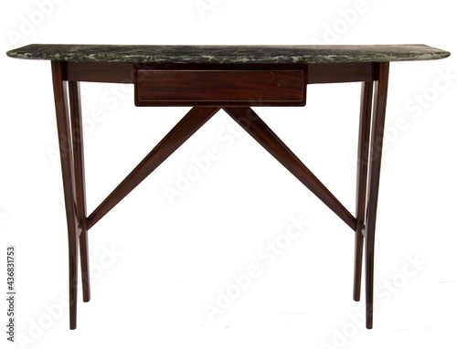 Midcentury Italian Marble Topped Console