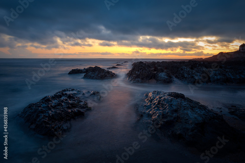 Konstfotografi Moody seascape, Croyde, North Devon