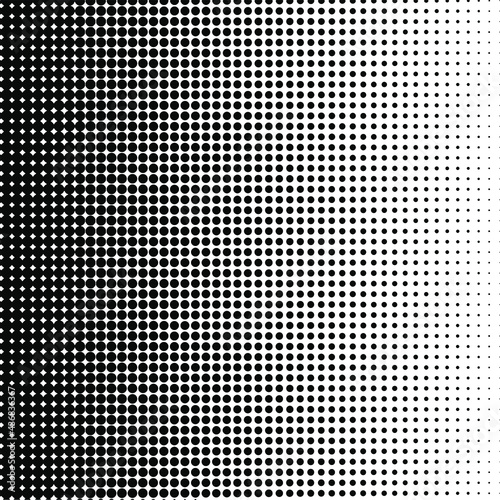 Black halftone background. Black polka dot. Halftone pattern. Modern Halftone Background, backdrop, texture, pattern. Vector illustration. Halftone Backdrop.