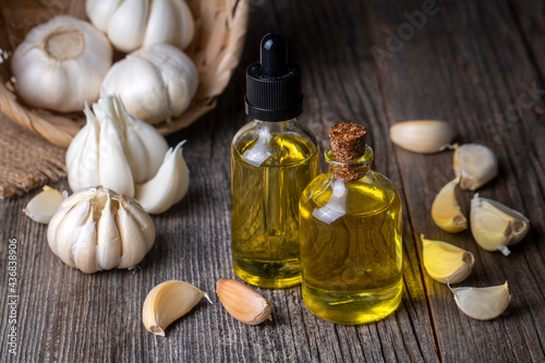 Fresh garlic and garlic oil...