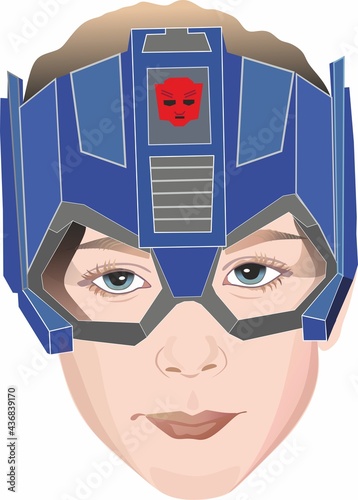 Canvas Print Child Decepticon, transformer