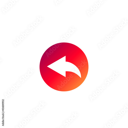 Free Download Back arrow icon. Reply icon. Undo arrow vector. Vector Illustration for mobile concept and web design. - GFXLoad
