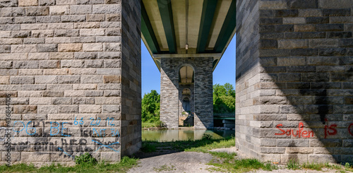 highway bridge almtalbruecke near eberstalzell, upper austria photo