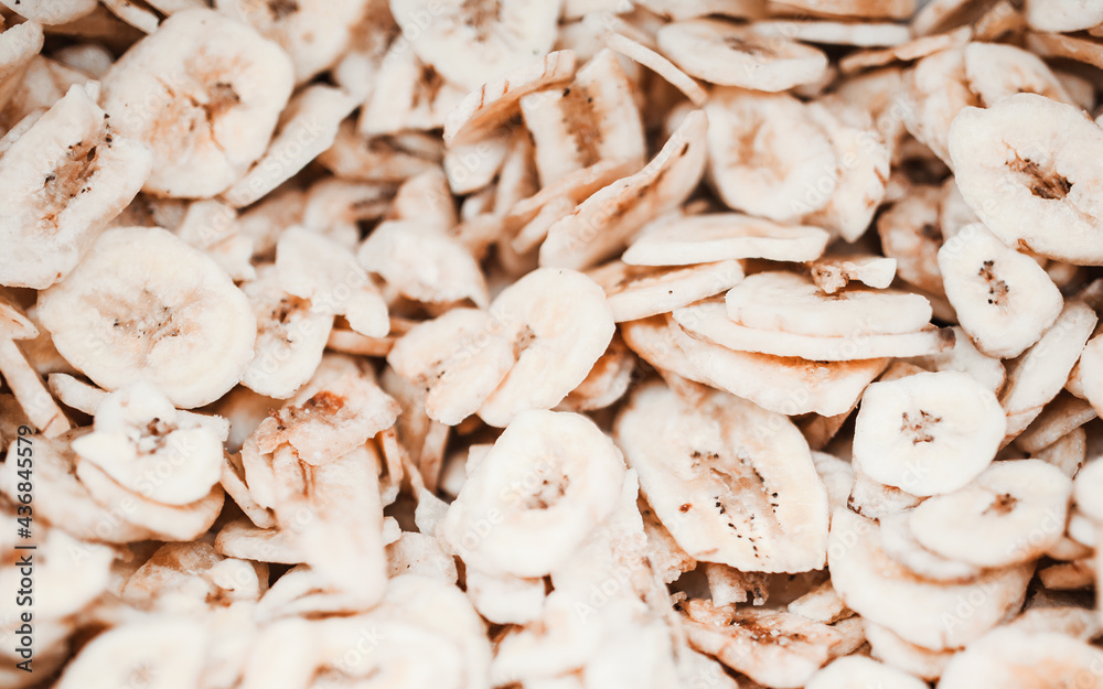 lots of dried fruits and nuts, delicious healthy food, dried bananas lots of dried fruits and nuts, delicious healthy food, dried bananas