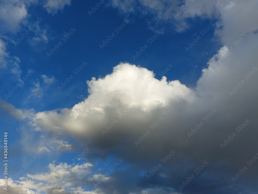 blue sky with clouds