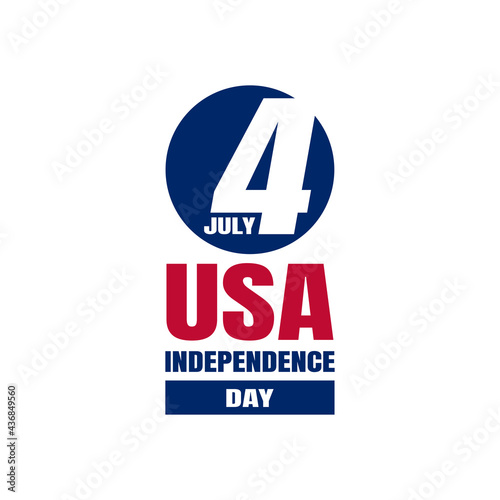 4 july independence day of USA vector image