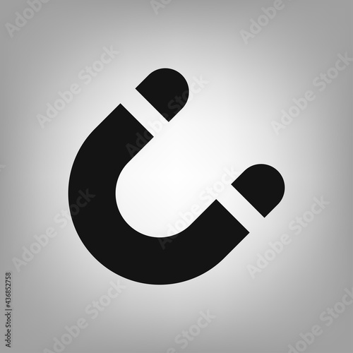 Magnet icon for the interface of applications, games.