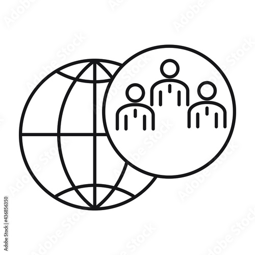 outsource icons. outsource symbol vector elements for infographic web.