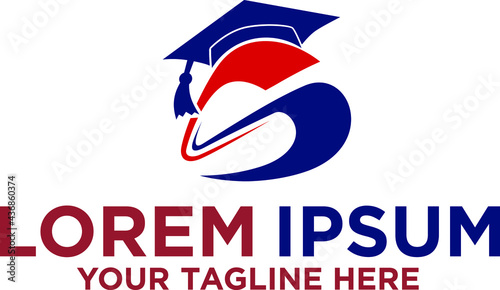 Free Download Initial Letter S School University Logo - GFXLoad