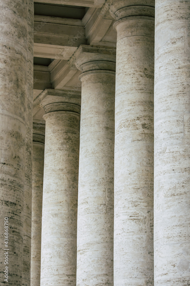 columns of the temple