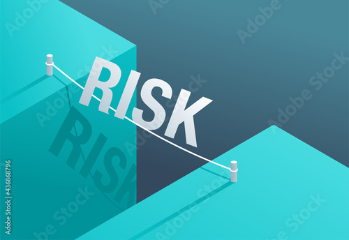 Business risk isometric concept