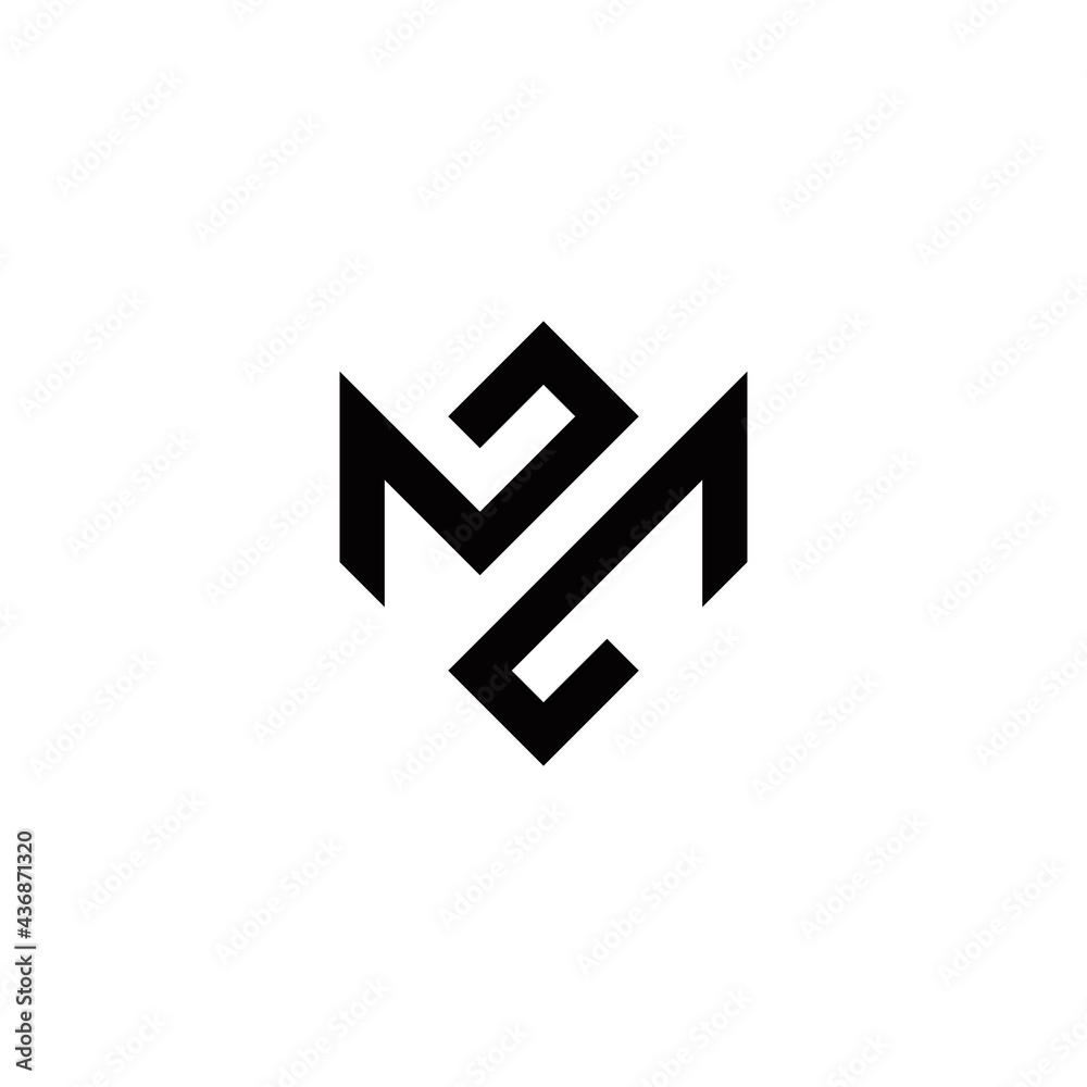m z mz zm initial logo design vector template m z mz zm initial logo design vector template