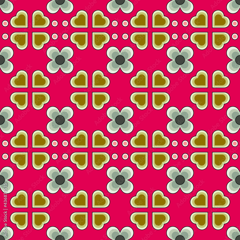 Obraz premium seamless pattern with hearts