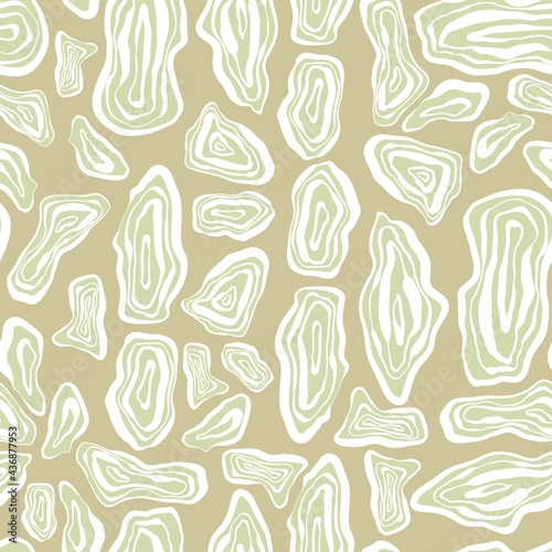 Abstract modern seamless pattern. Smooth lines. Imitation of a cut of a stone or a tree. Design of fabric, wallpaper, textiles, posters, postcards.

