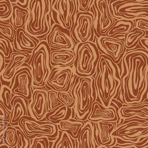 Abstract modern seamless pattern. Smooth lines. Imitation of a cut of a stone or a tree. Design of fabric, wallpaper, textiles, posters, postcards.
