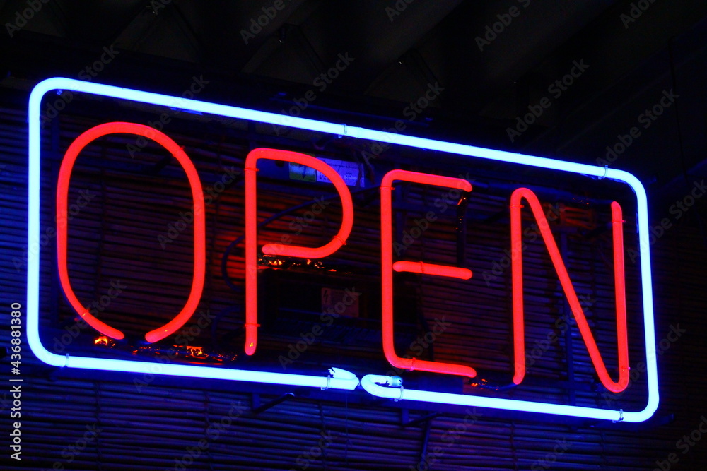 Fototapeta premium ネオン neon open