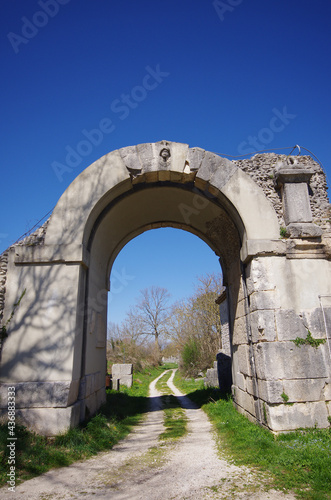 Sepino - Molise - Italy - Archaeological site of Altilia  One of the four access gates of the ancient Roman city
