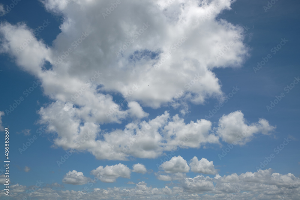 Beautiful clear blue sky and clouds background Beautiful clear blue sky and clouds background