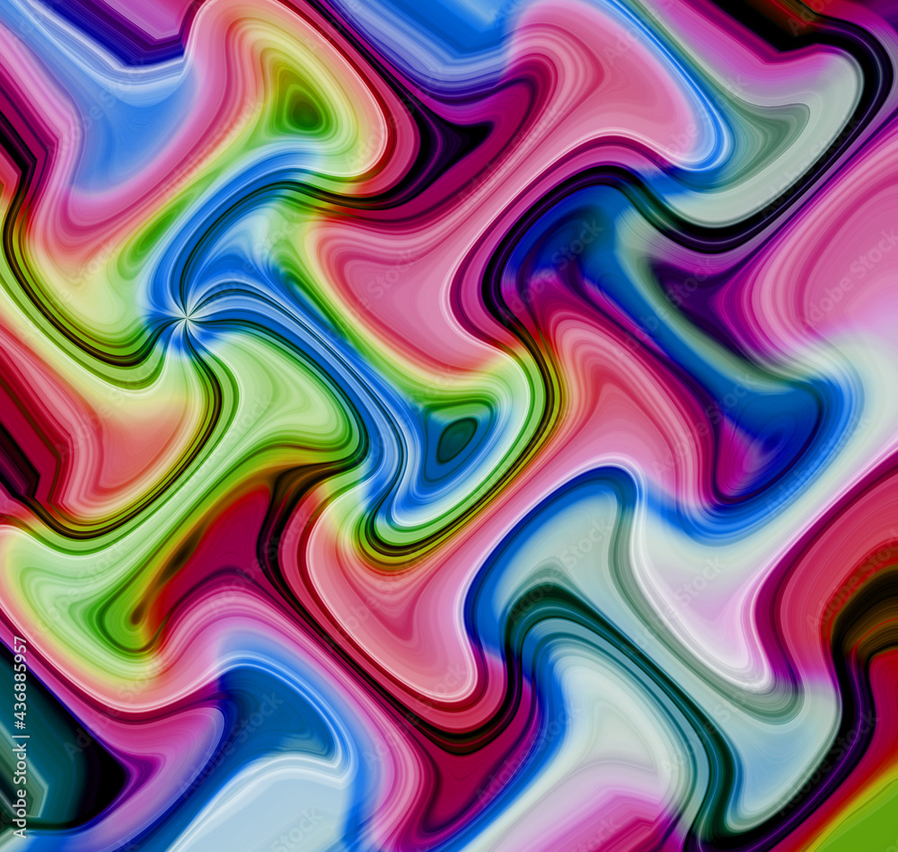 abstract colorful liquid background, wavy backdrop