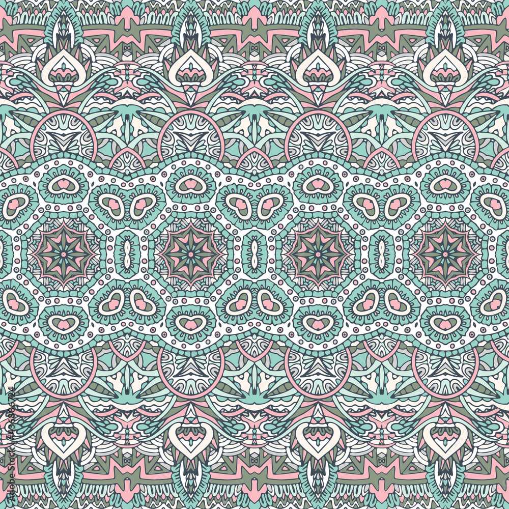 Cute wallpaper bohemian background texture seamless pattern vector