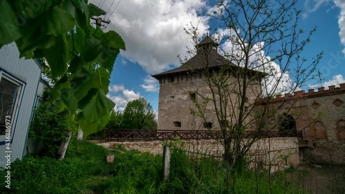 Medzhibozh, Ukraine medieval Castle in the territory of the Fort, fortification timelapse hyperlapse photo