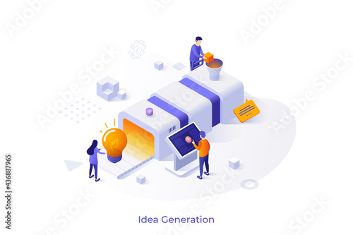 Isometric Vector Illustration For Website