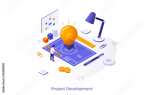 Isometric Vector Illustration For Website