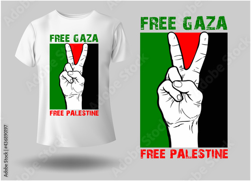 fight for Palestine t-shirt design