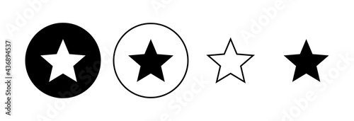Star Icon set. rating icon vector. favourite star icon