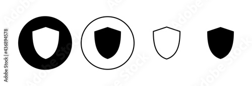 Shield icon set. Protection icon vector. Security vector icon