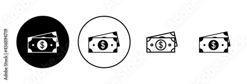 Money icon set. Money vector icon.
