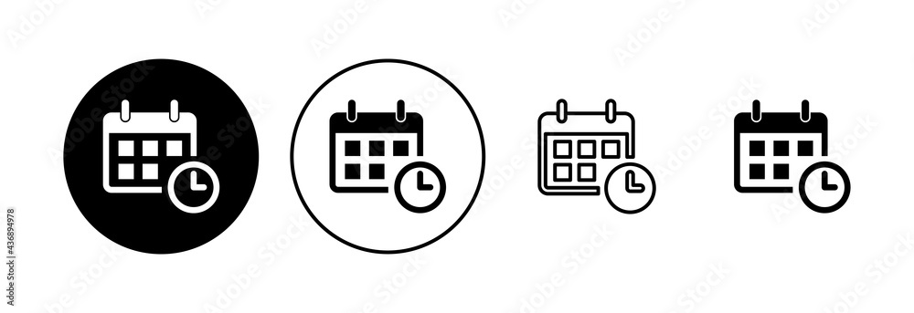 Calendar icon set. Calender symbol. calendar vector icon Calendar icon set. Calender symbol. calendar vector icon