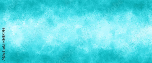青色、水色の水彩の筆の跡、背景素材、テクスチャ