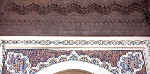 Traditional and handicraft zellige (tile) in Morocco