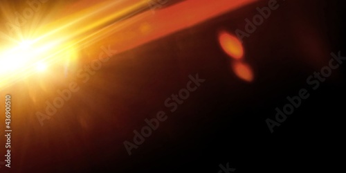  Flare Lens stock Image black back ground