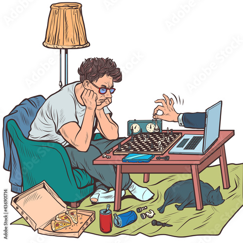 online chess game in the period of quarantine and isolation
