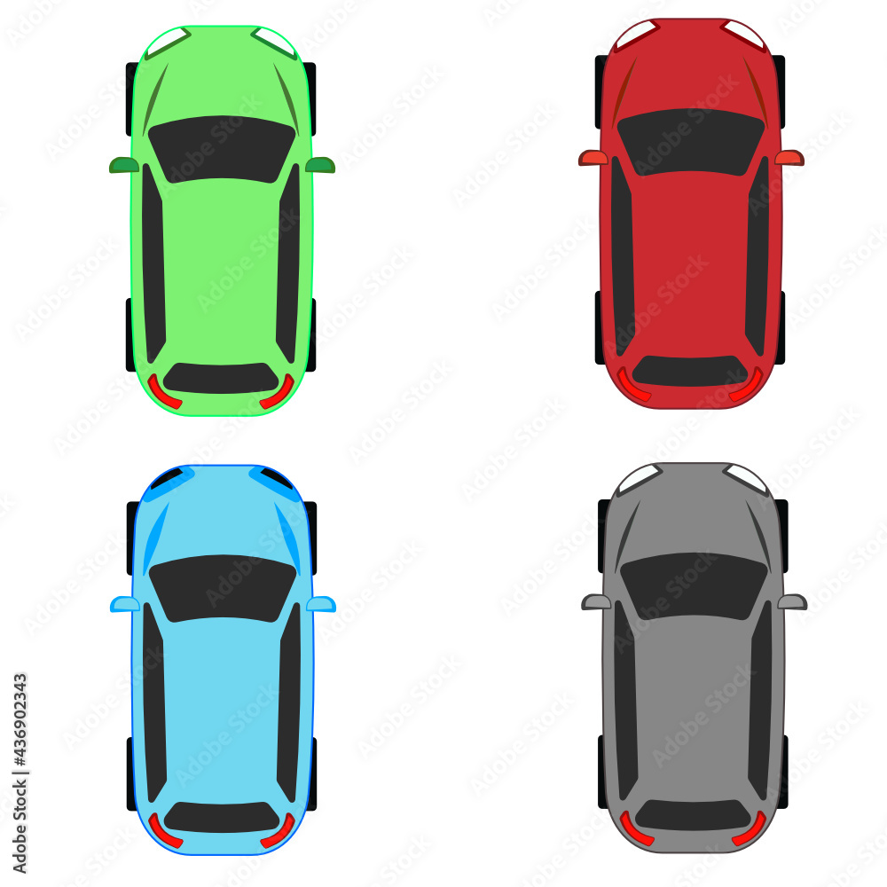 Auto Oben Vector SVG