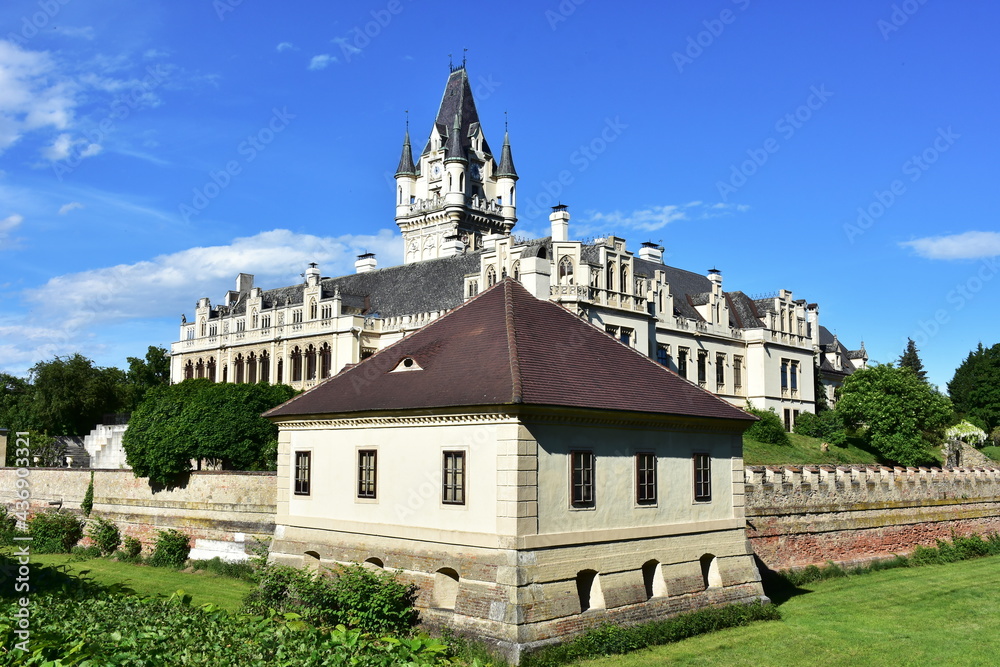 Gothic and renaissance castle Grafenegg in Austria