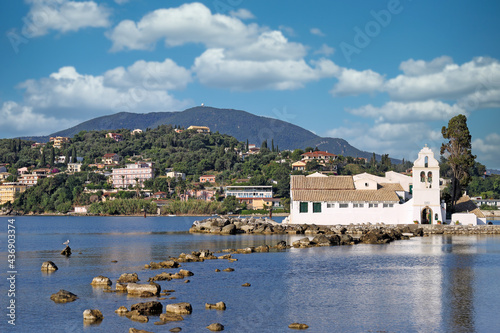 Vlacherna monastery Pontikonisi Corfu island Greece