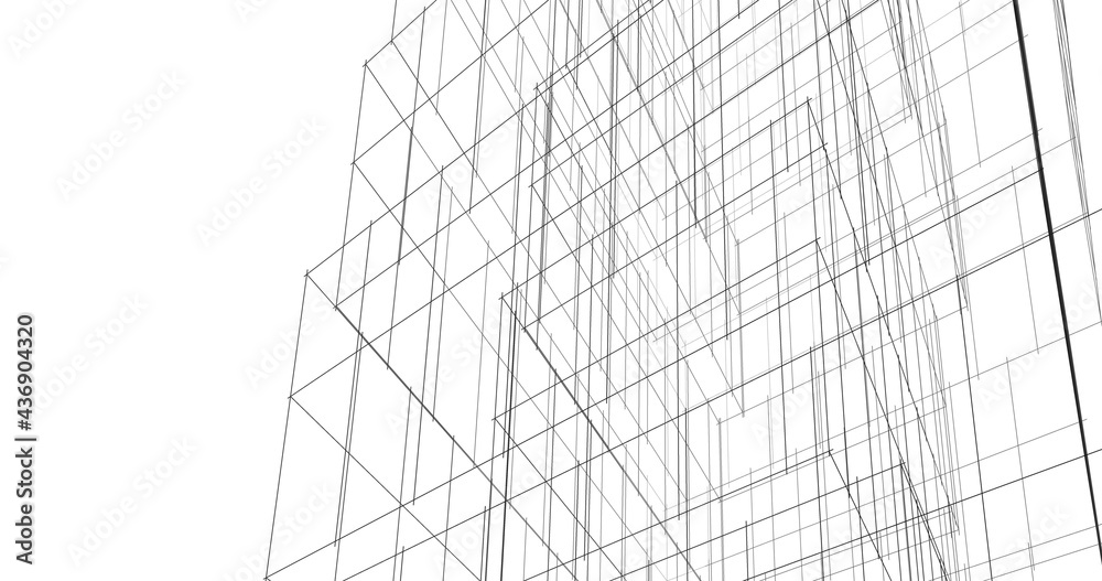 modern architecture drawing 