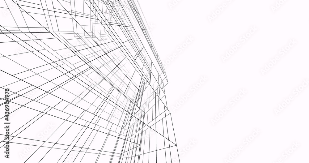 abstract architecture digital background 3d illustration abstract architecture digital background 3d illustration