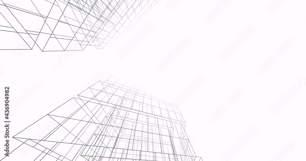 abstract architecture digital background 3d illustration abstract architecture digital background 3d illustration