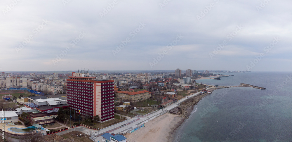 Aerial view of Mangalia, Romania